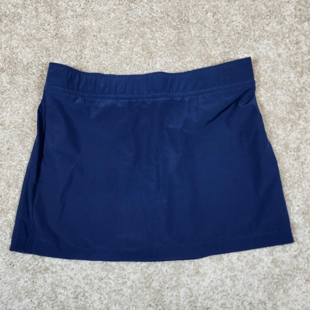 Eddie Bauer Skort Navy Blue Elastic Waist Athletic Outdoor Size L